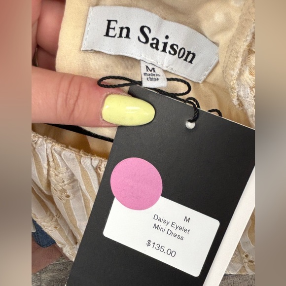 NWT Daisy Eyelet Mini Dress - Picture 7 of 7